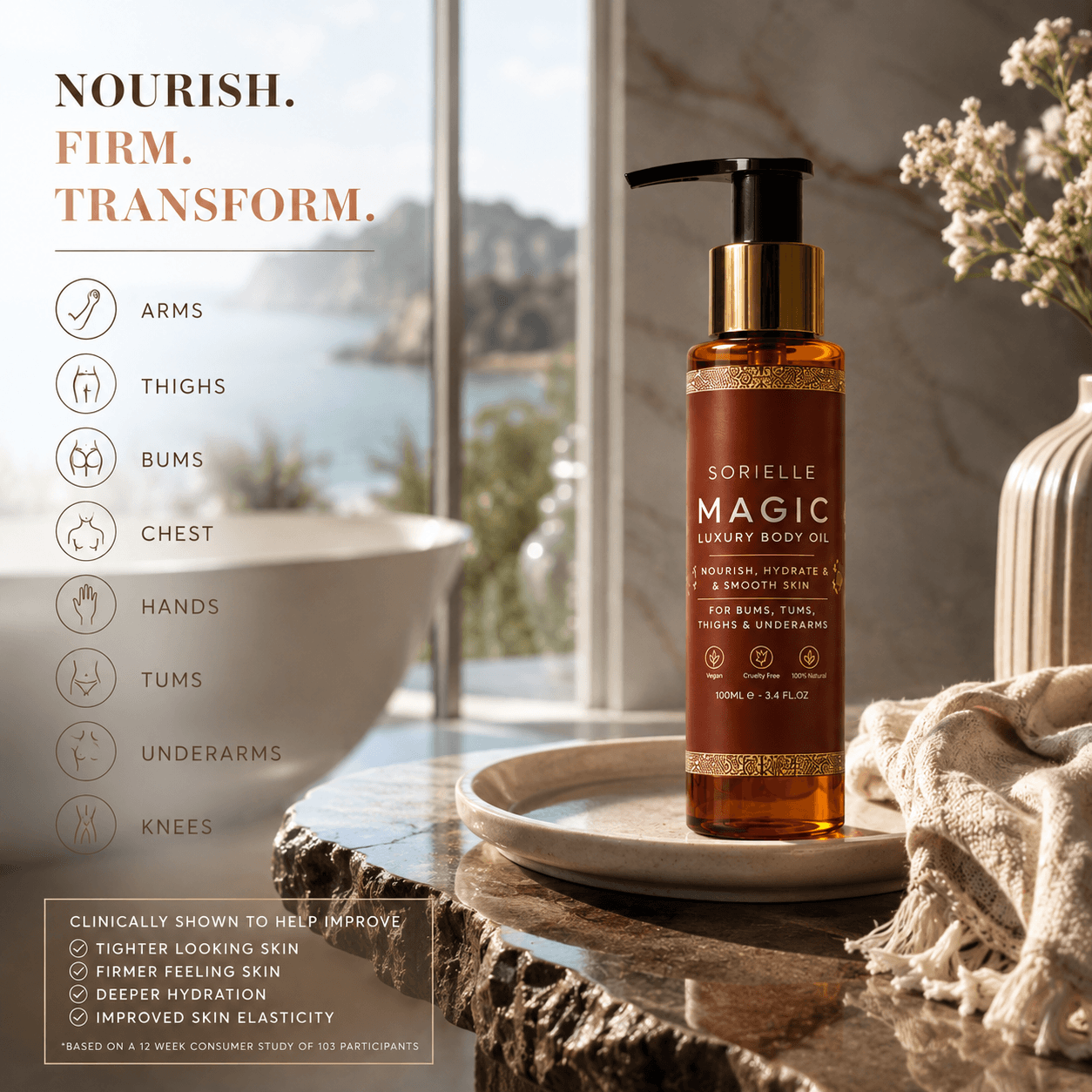 Sorielle® Golden Body Oil